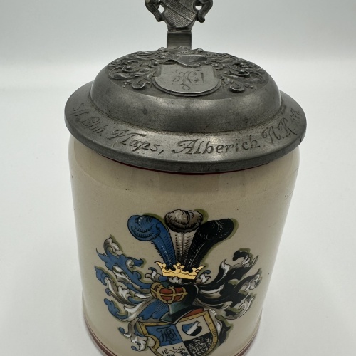 Wunderschöner Studentenkrug von 1908