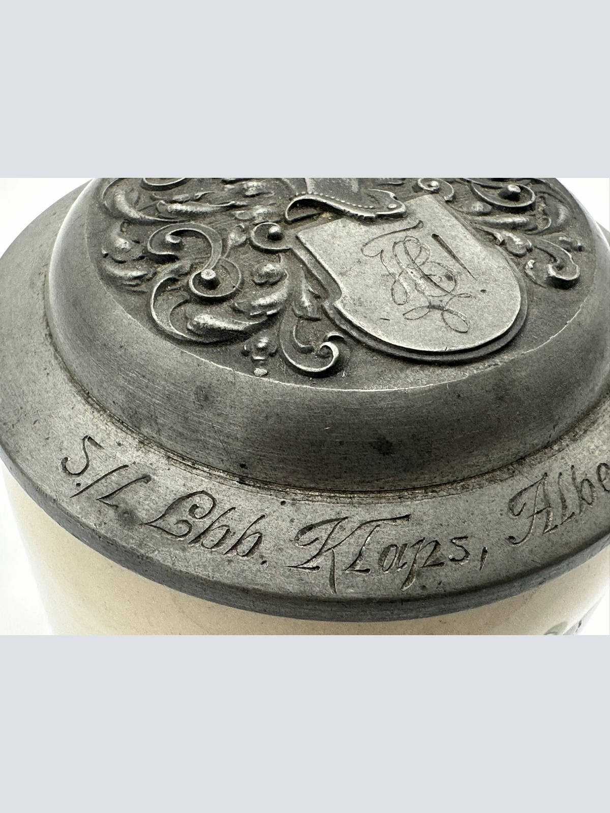 Wunderschöner Studentenkrug von 1908