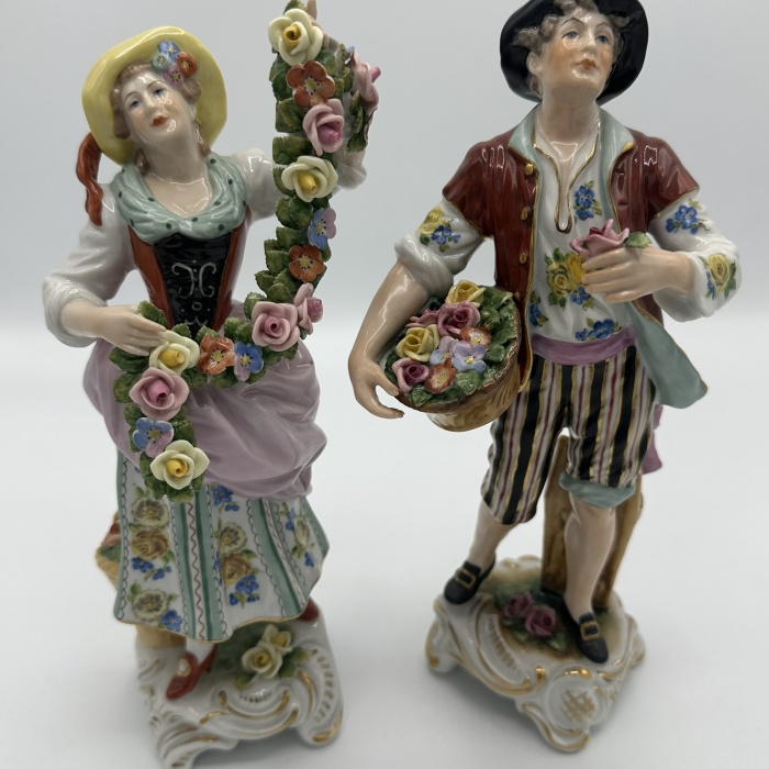 Rudolf Kämmer Figurenpaar "Allegorie des Sommers" 20.Jhdt.