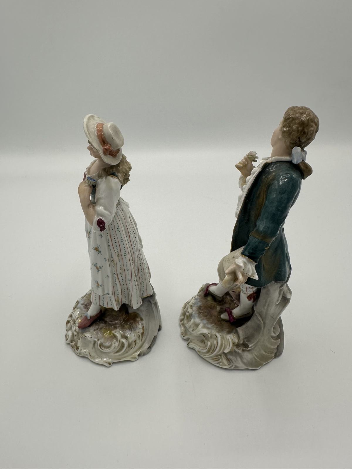 2 antike Porzellan-Figuren Rudolfstadt Volkstedt Triebner Türingen