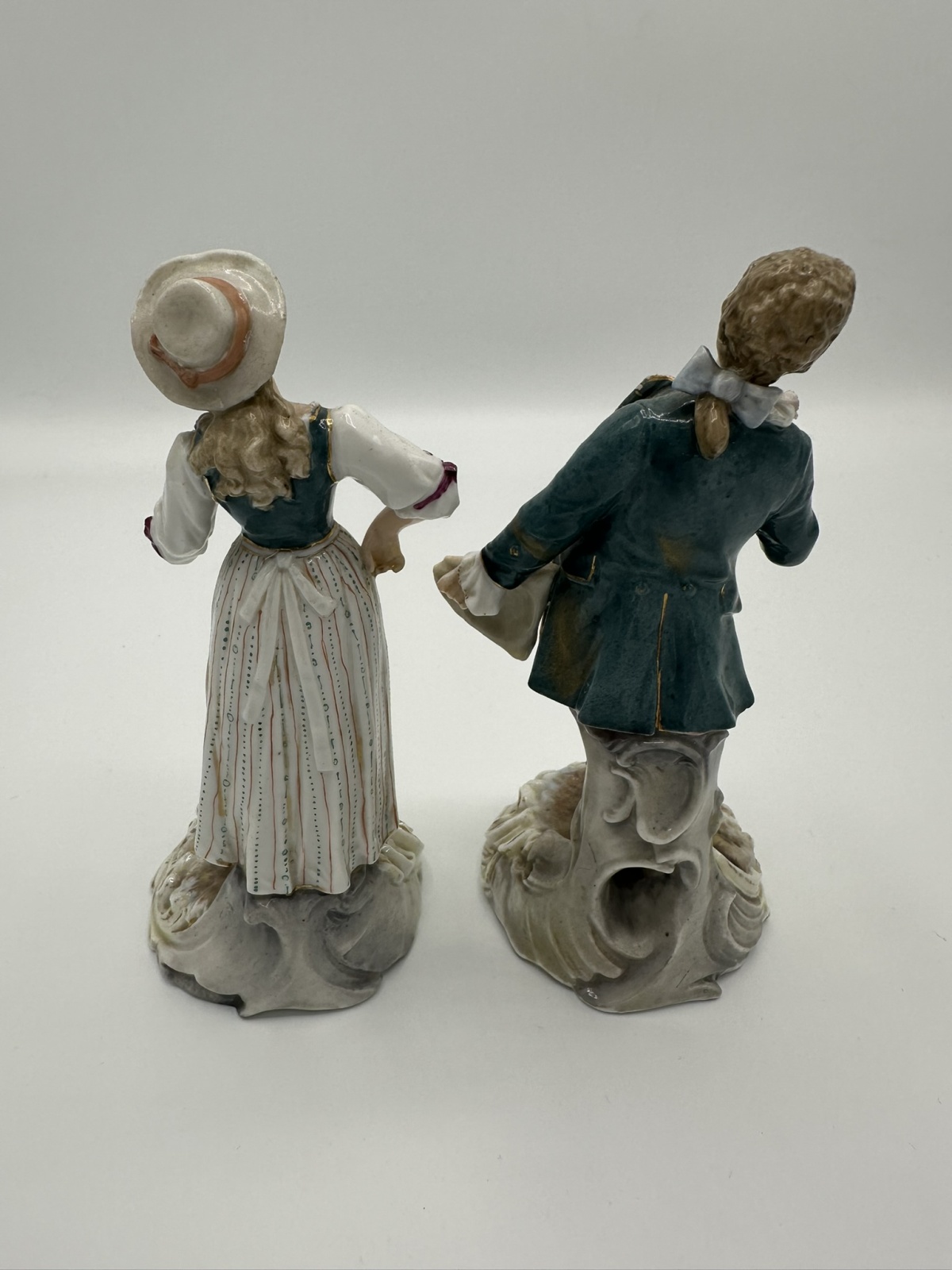 2 antike Porzellan-Figuren Rudolfstadt Volkstedt Triebner Türingen