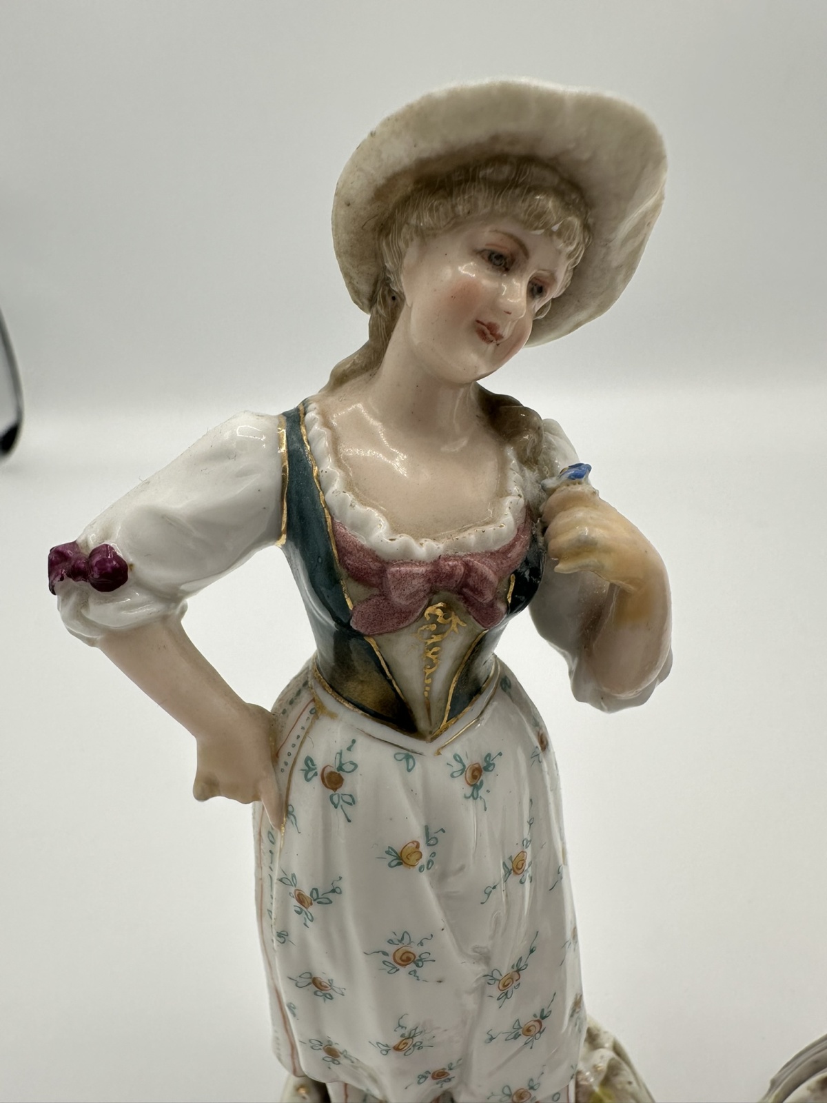 2 antike Porzellan-Figuren Rudolfstadt Volkstedt Triebner Türingen