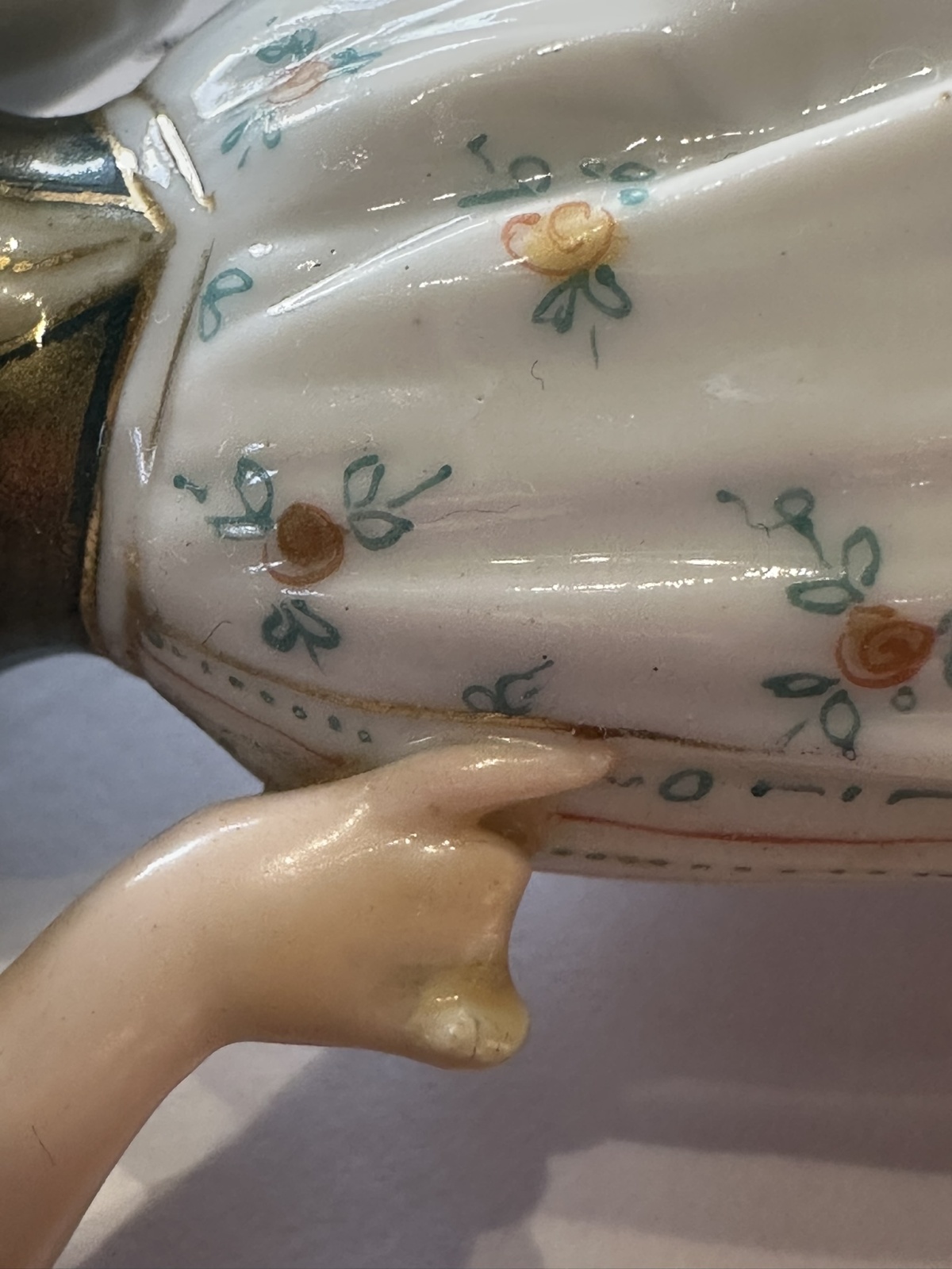 2 antike Porzellan-Figuren Rudolfstadt Volkstedt Triebner Türingen