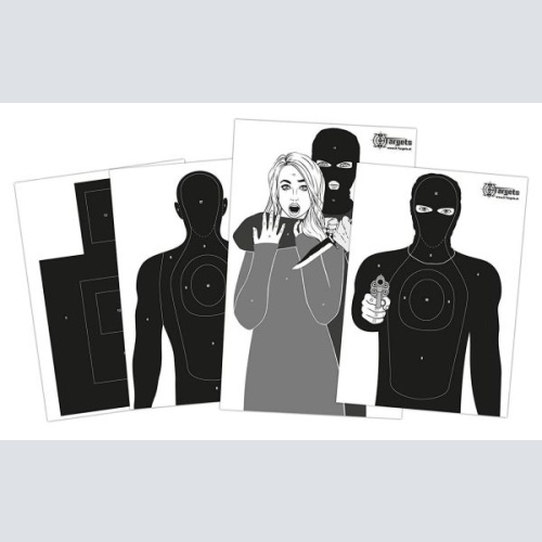 Papierzielscheibe Defense Package 20 Stk