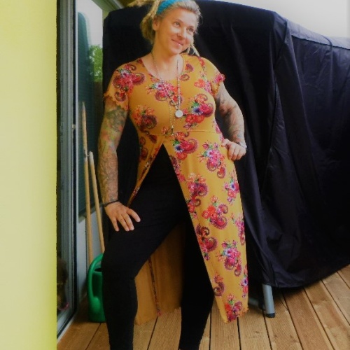 Cardigankleid Tunikakleid Blumenmeer