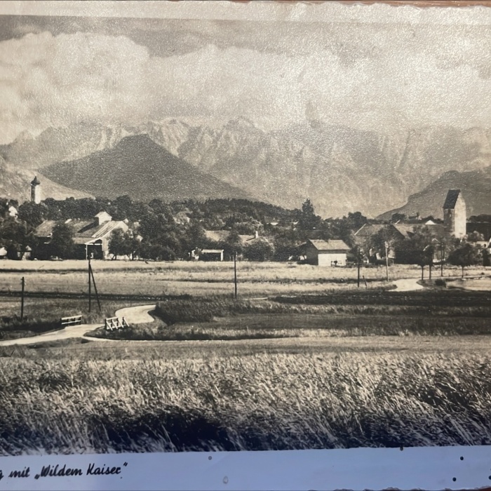 Moorbad Aibling mit Wildem Kaiser - Feldpost