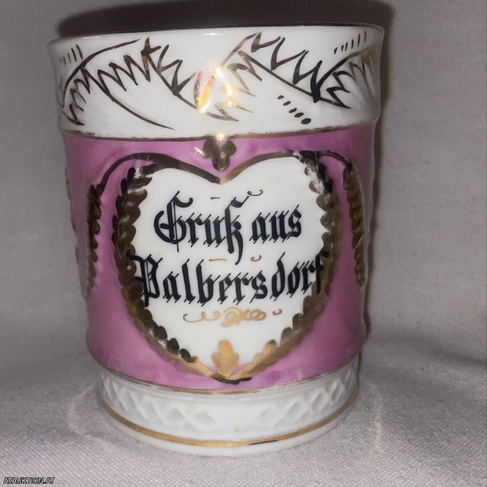 wunderschönes antikes Rosenhäferl/Gruß aus Palbersdorf