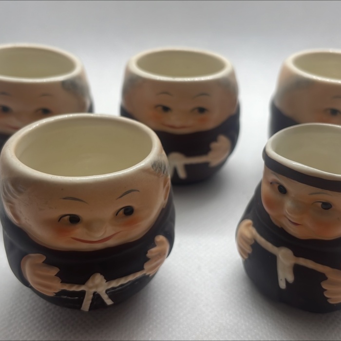 5 Hummel Goebel Pater/Mönch Stamperl u. Kännchen