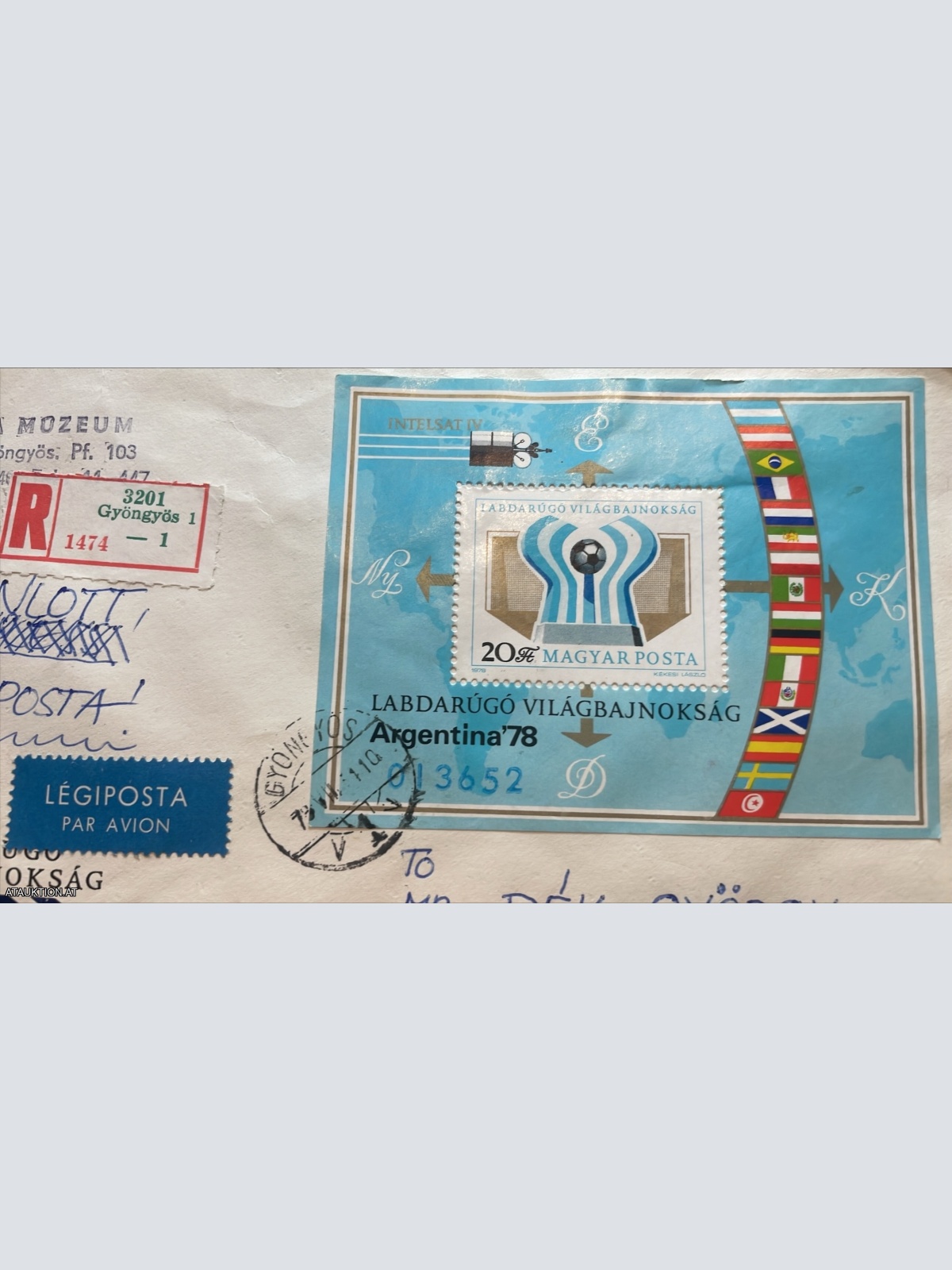 Briefumschlag von 1979 Ungarn-Kanada
