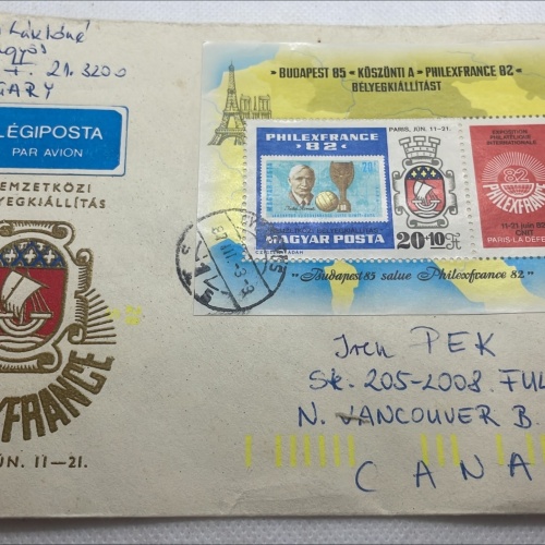 Briefumschlag nach Kanada