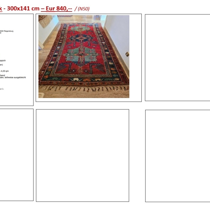 T100 - Kazak - 300x141 cm – / (N50)