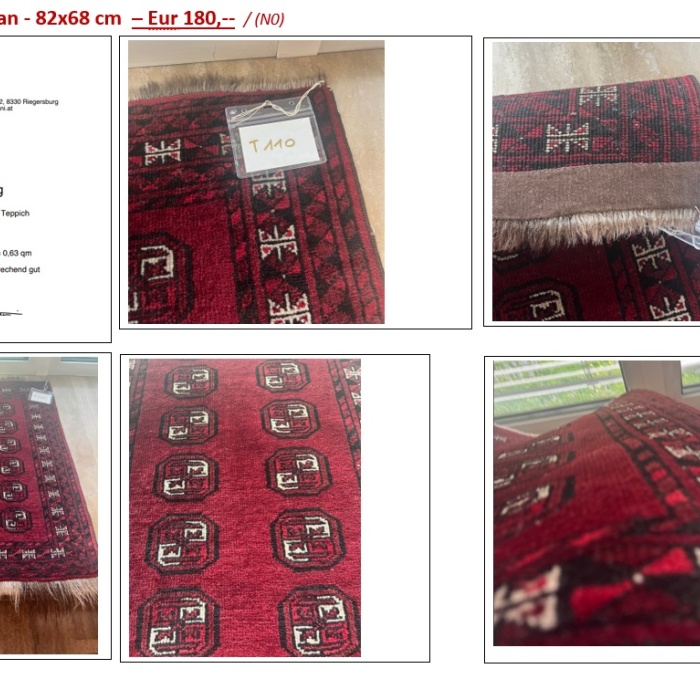 T110 - Afghan - 82x68 cm – Eur 180,-- / (N0)