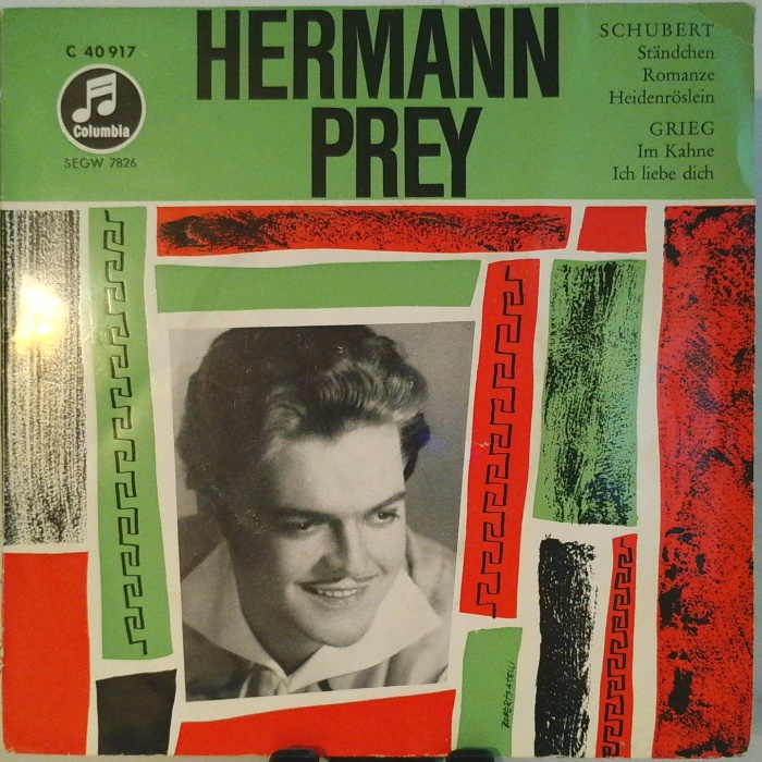 SINGLE / Hermann Prey - Franz Schubert - Edvard Grieg – Im Kahne - Ich Liebe Dich