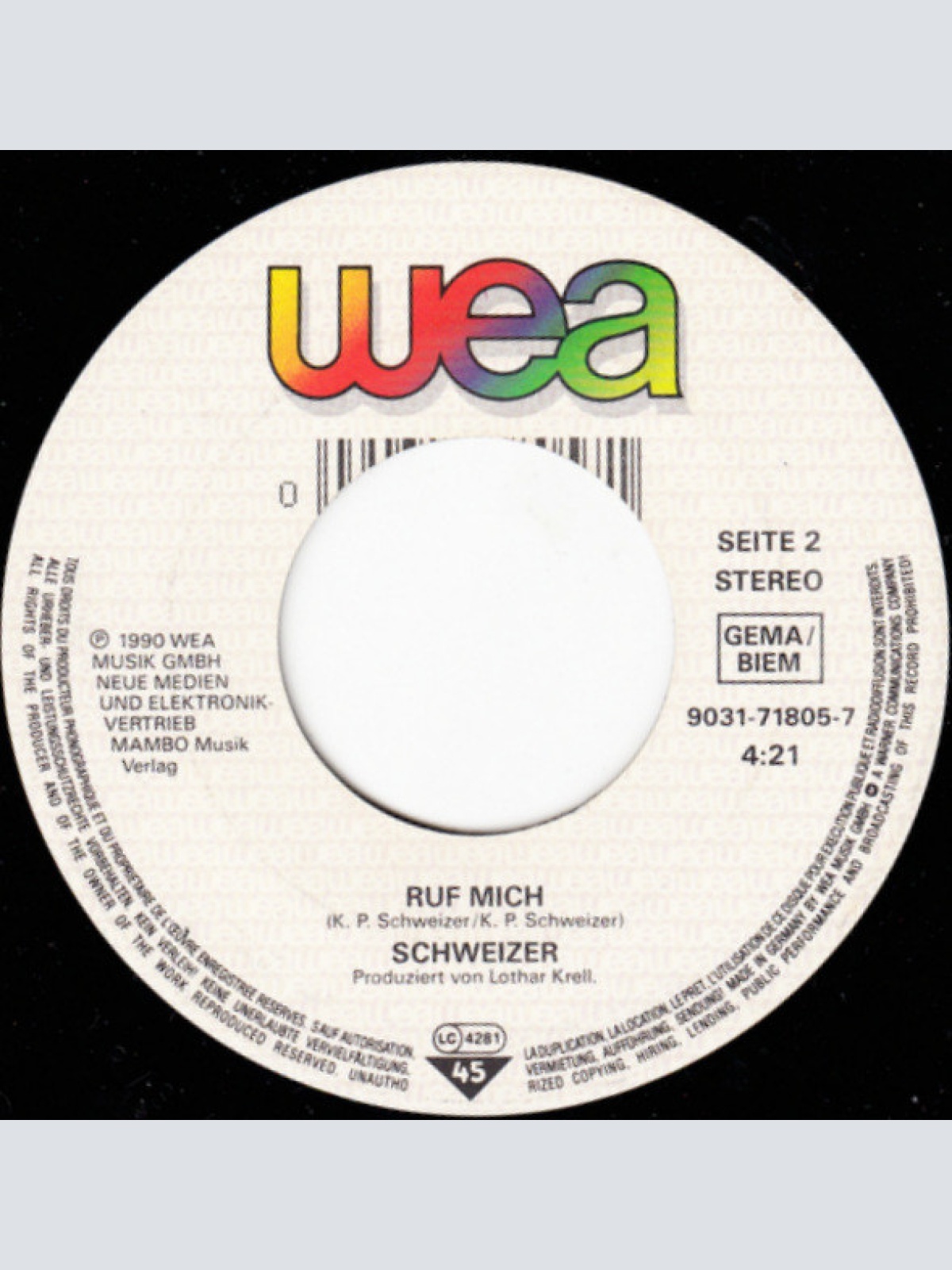 Vinyl / Schweizer - So Ein Tag