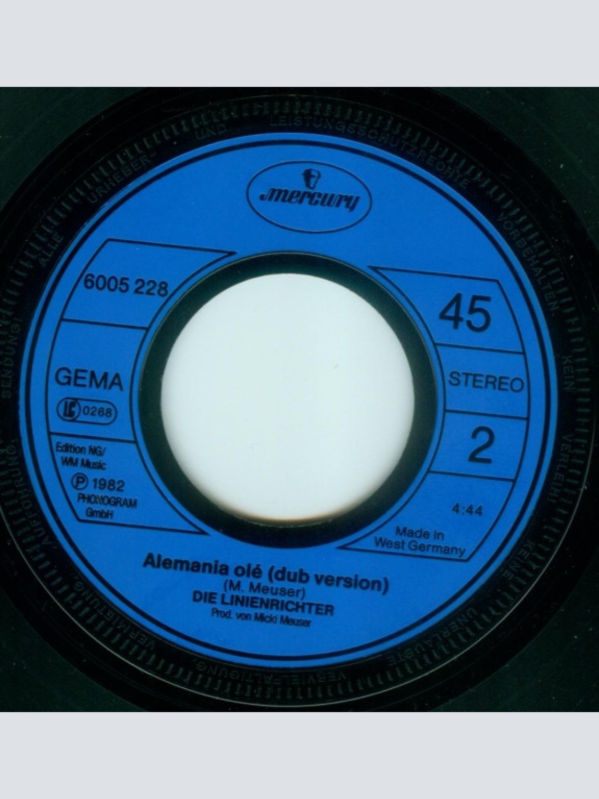 Vinyl / Die Linienrichter - Olé Alemania