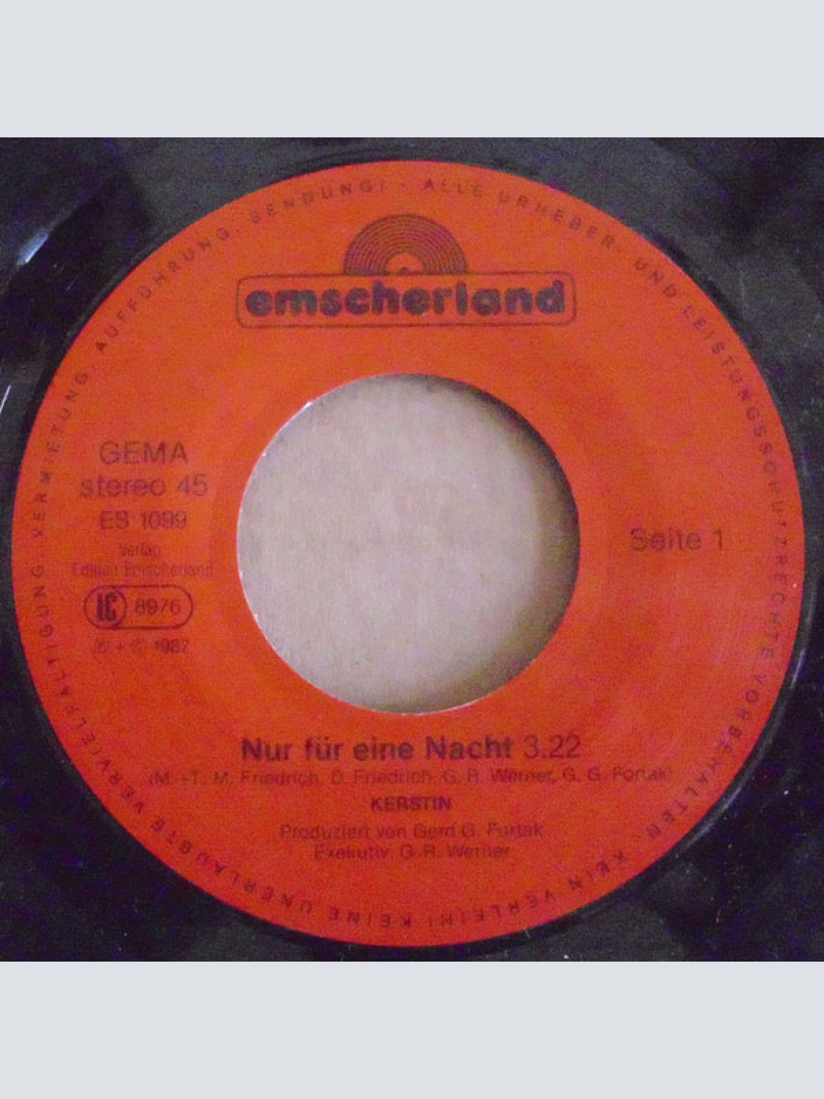Vinyl / Kerstin (3) - Nur Für Eine Nacht