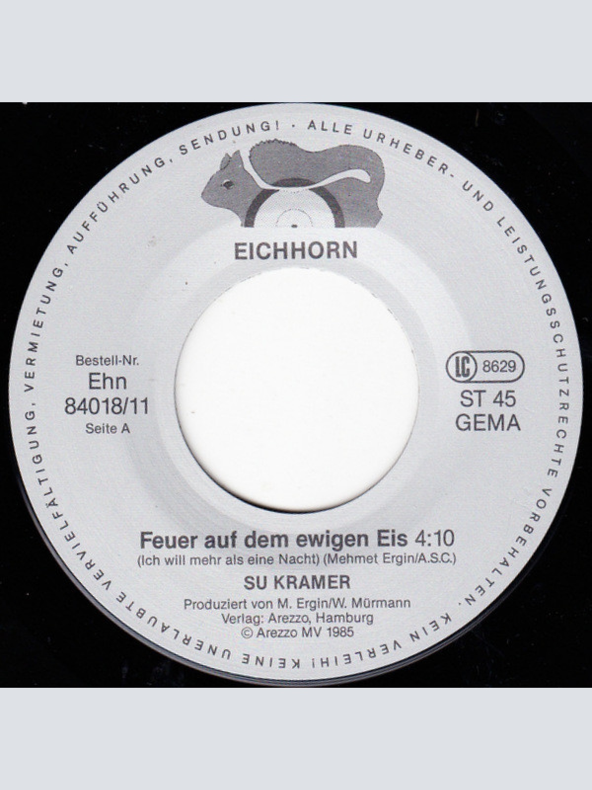 Vinyl / Su Kramer - Feuer Auf Dem Ewigen Eis (Ich Will Mehr Als Eine Nacht)