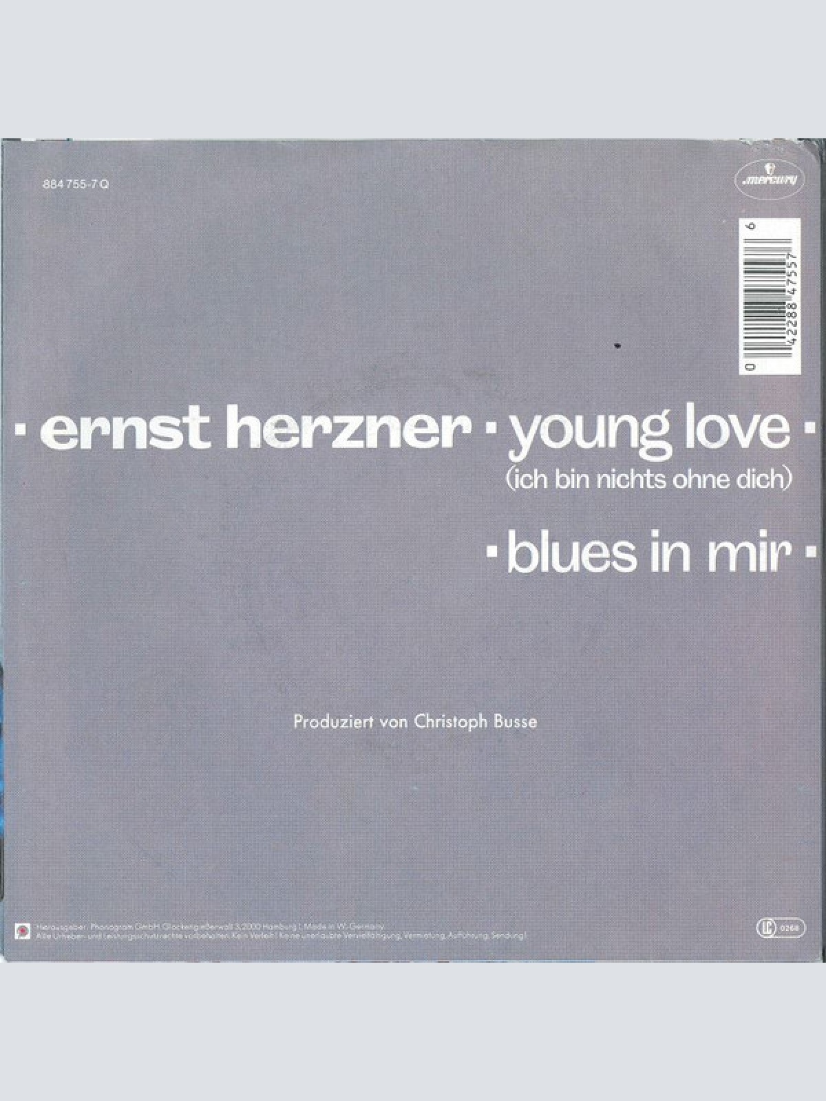 Vinyl / Ernst Herzner - Young Love