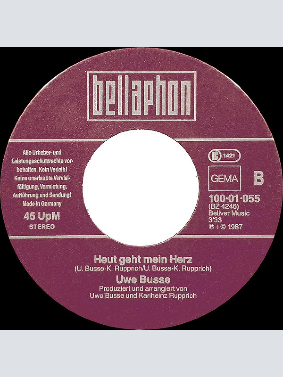 Vinyl / Uwe Busse - Montego Bay