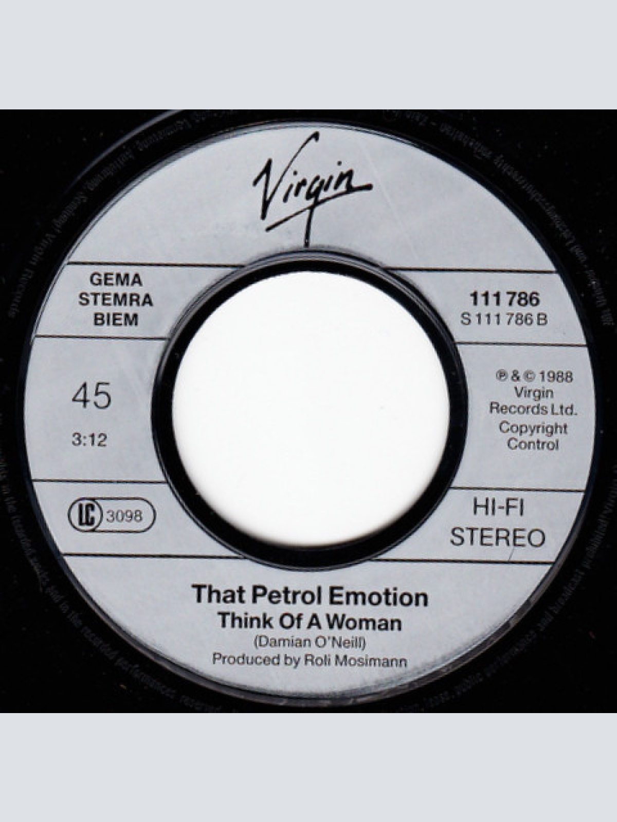 Vinyl / That Petrol Emotion - Cellophane