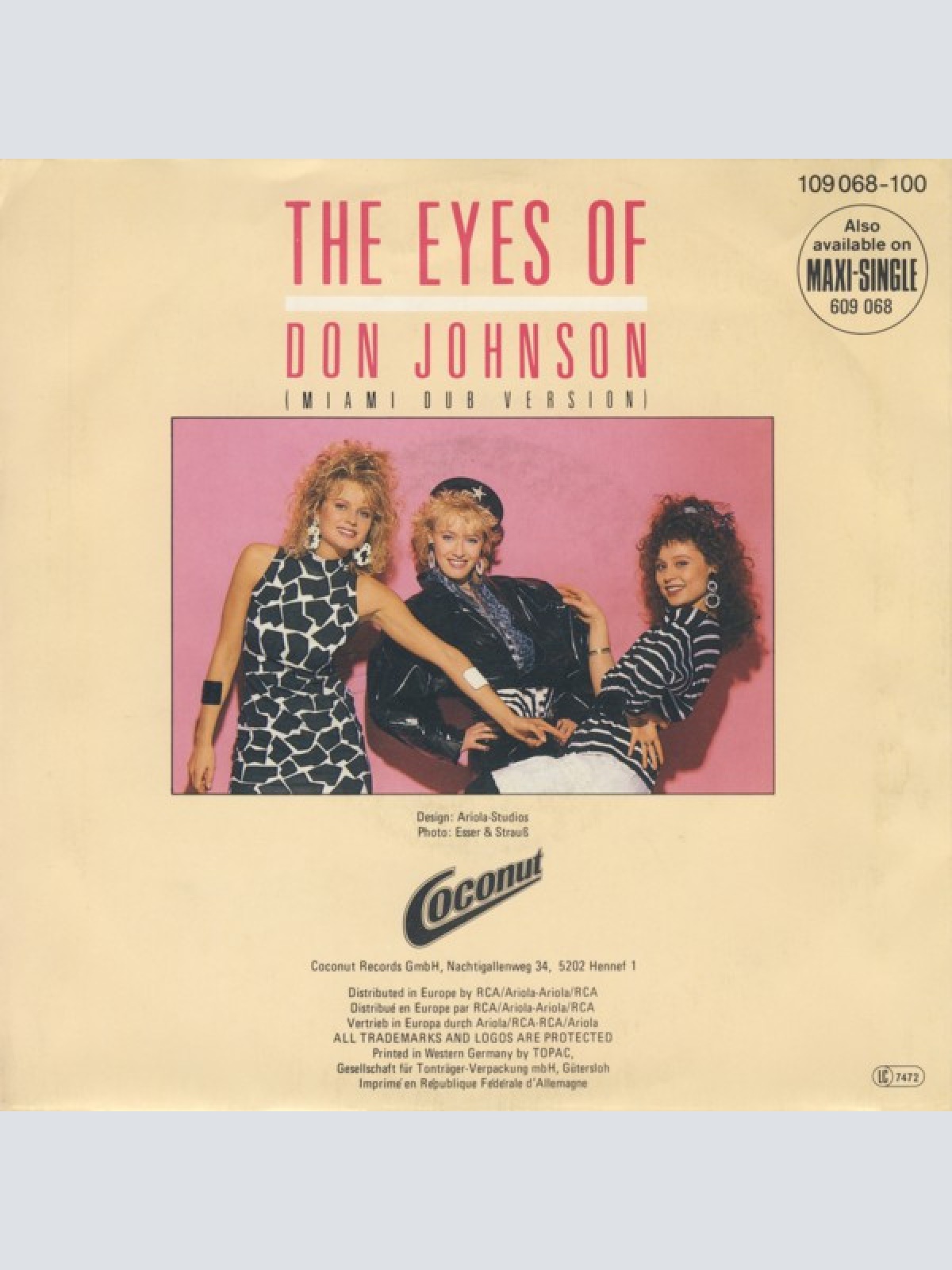 Vinyl / Twenty-One - The Eyes Of Don Johnson