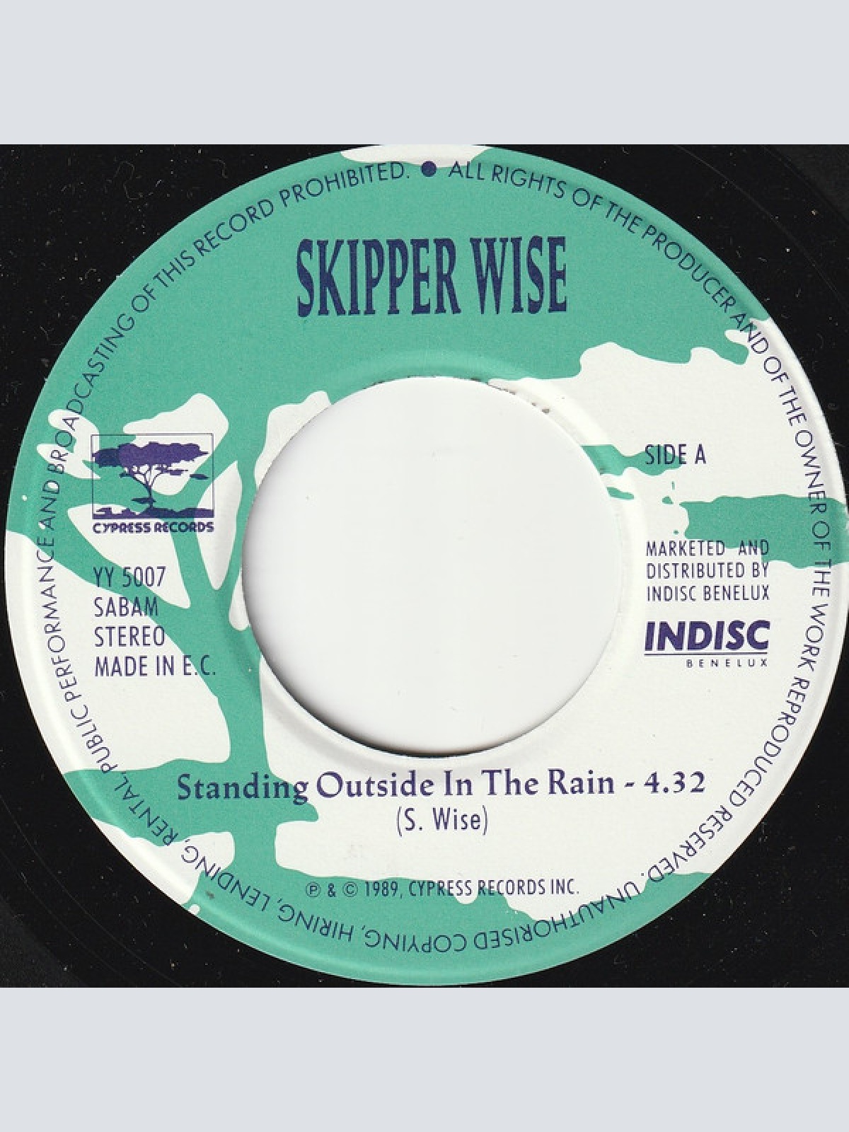 Vinyl / Skipper Wise - Standing Outside In The Rain