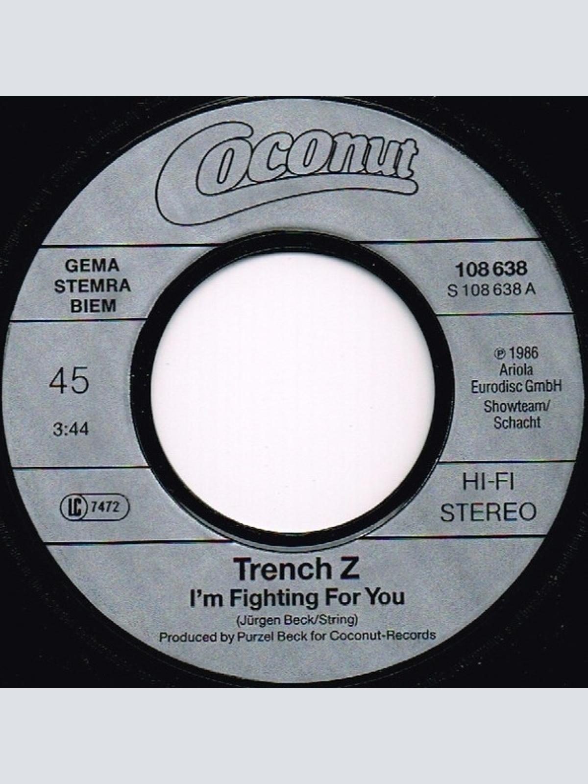 Vinyl / Trench Z - I'm Fighting For You