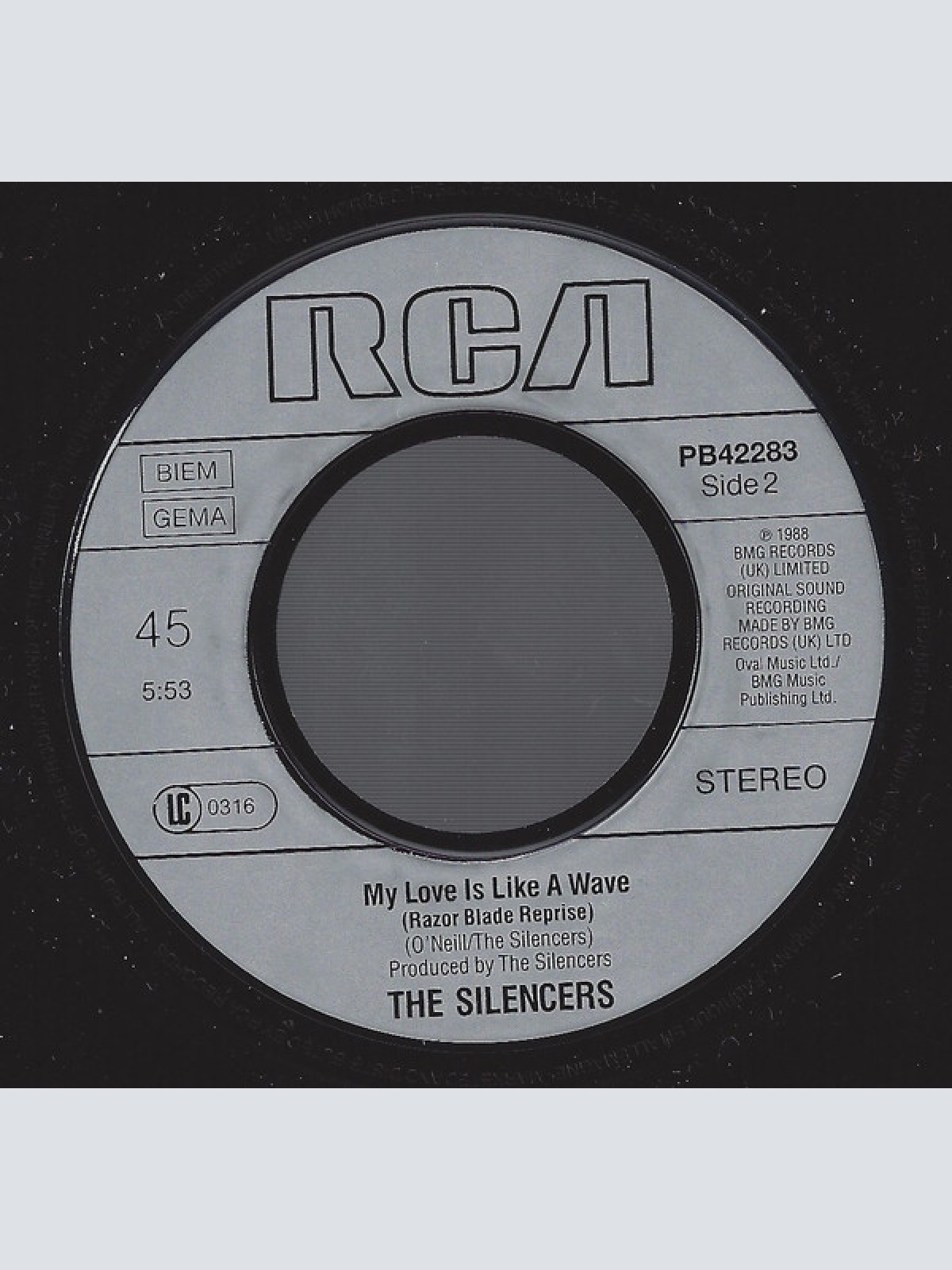 Vinyl / The Silencers - Answer Me