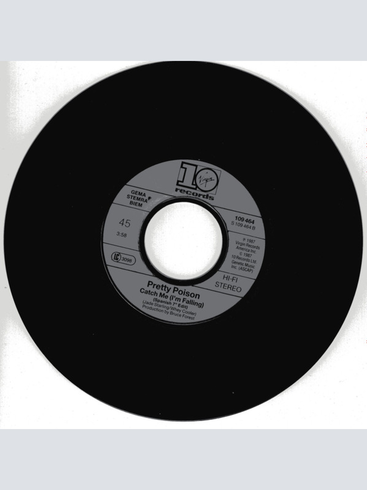 Vinyl / Pretty Poison - Catch Me (I'm Falling)