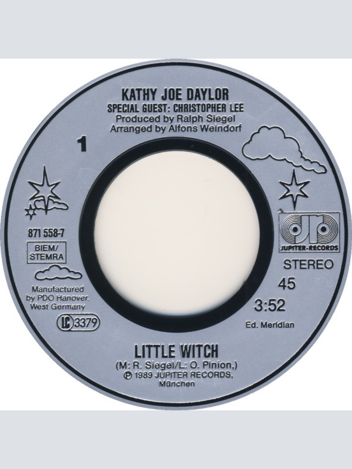Vinyl / Kathy Joe Daylor Special Guest Christopher Lee - Little Witch
