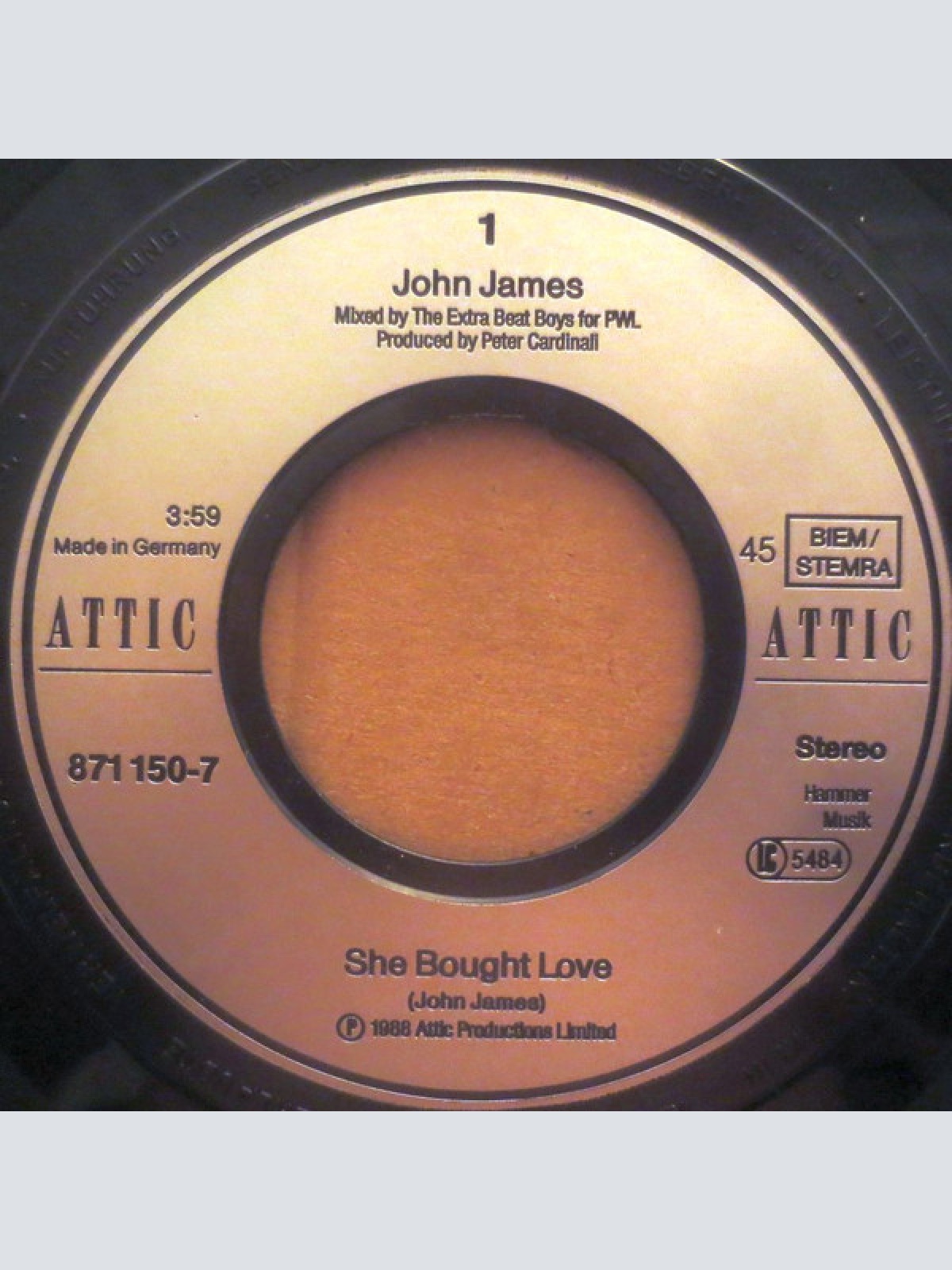 Vinyl / John James - She Bought Love