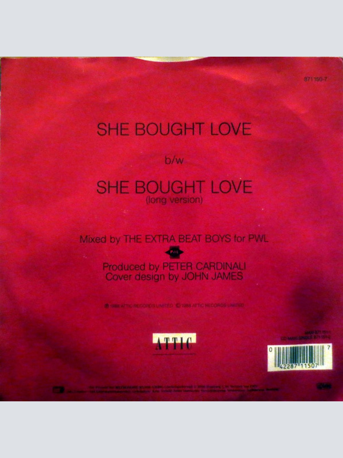 Vinyl / John James - She Bought Love