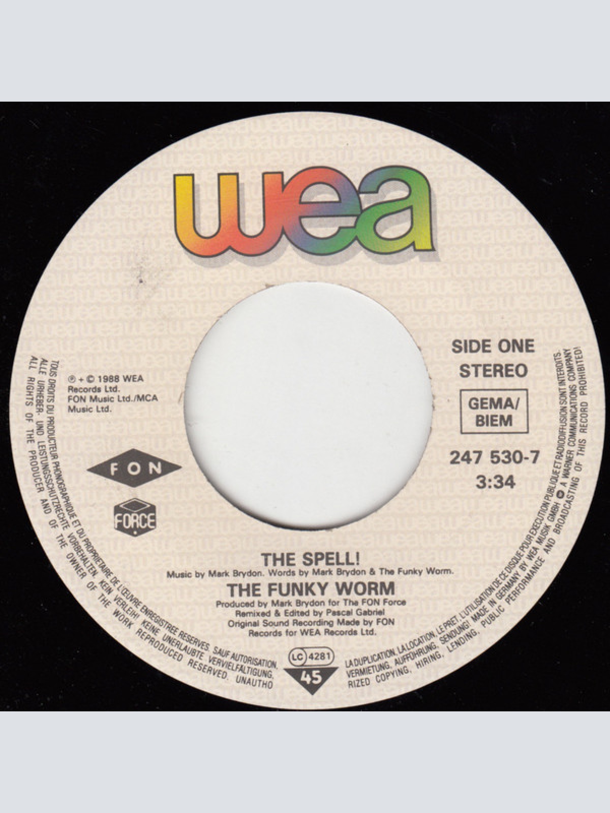 Vinyl / The Funky Worm* - The Spell!
