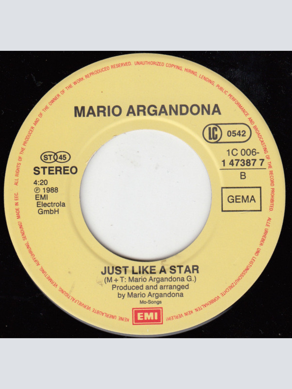 Vinyl / Mario Argandona* - Sudamerica