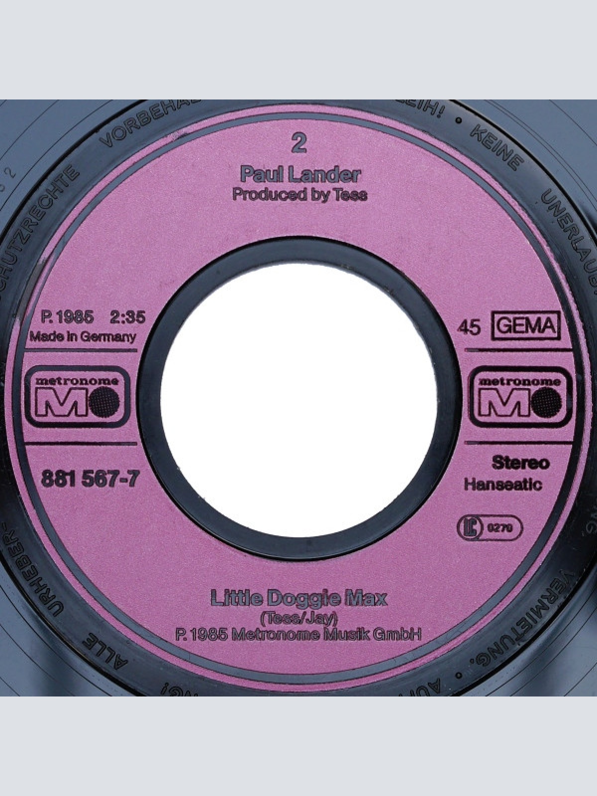 Vinyl / Paul Lander - Midnight Lover