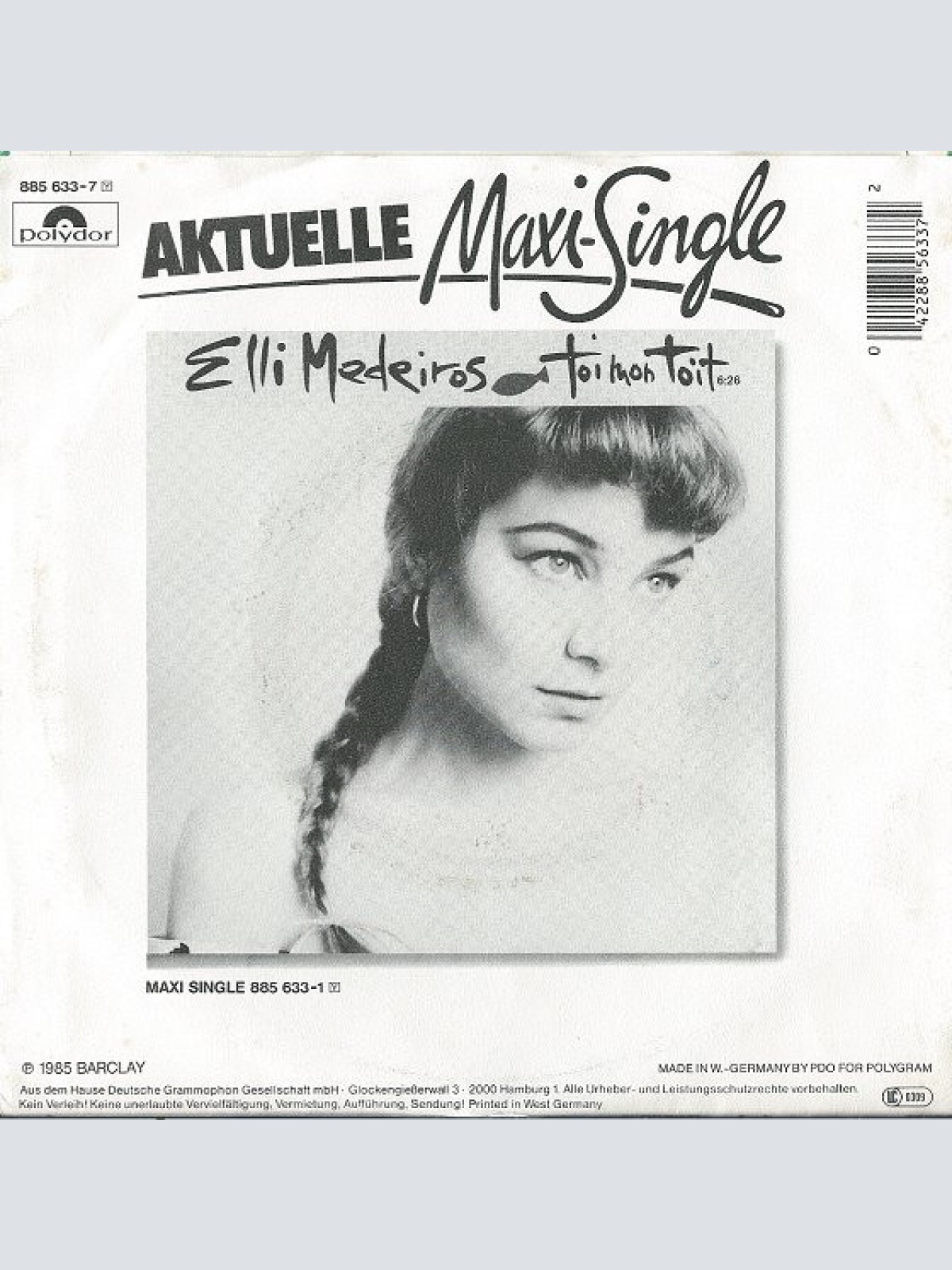 Vinyl / Elli Medeiros - Toi Mon Toit