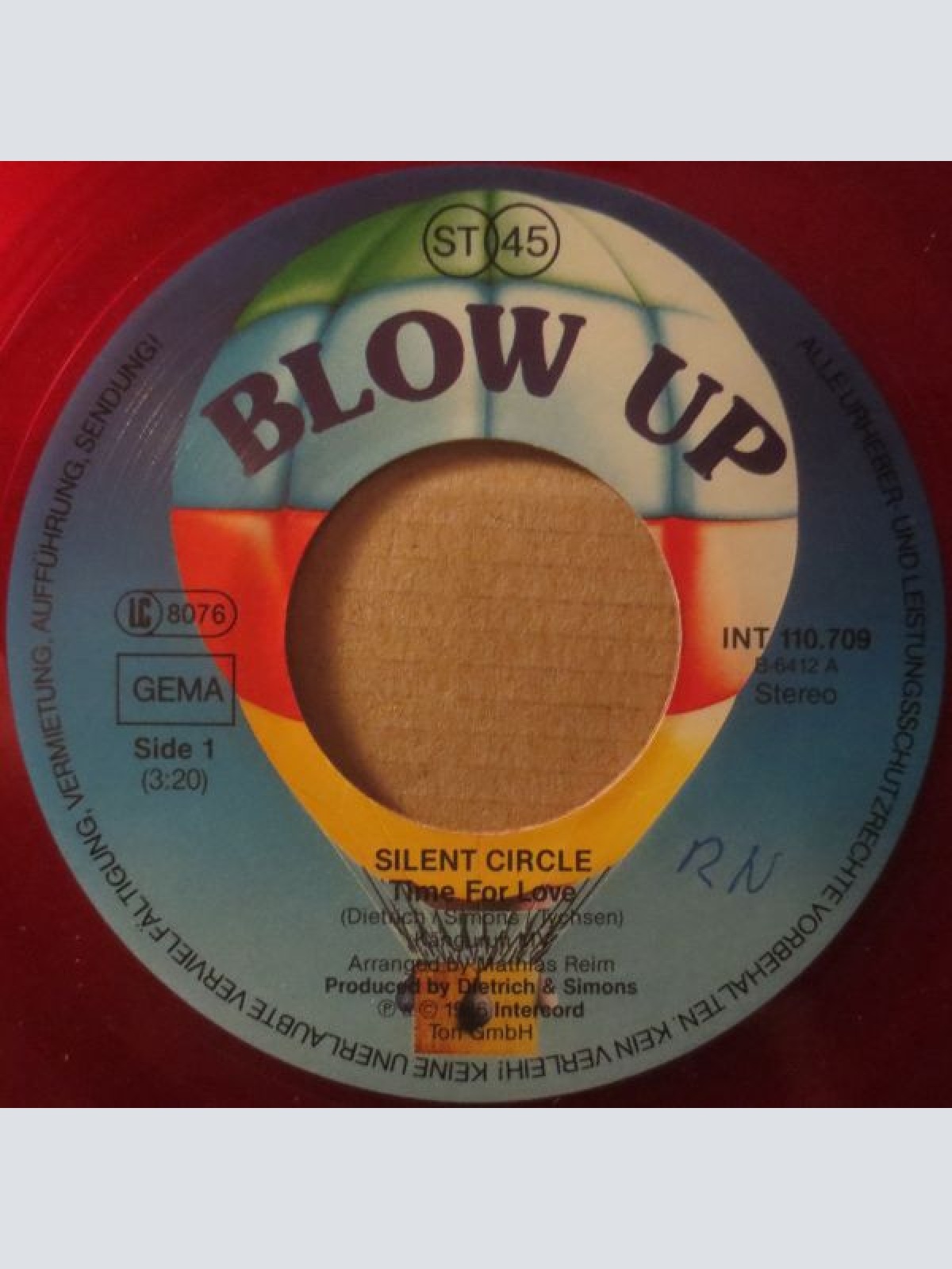 Vinyl / Silent Circle - Time For Love