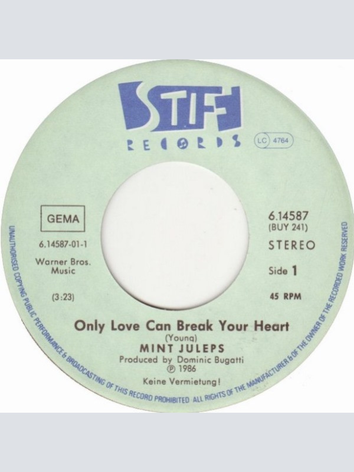 Vinyl / Mint Juleps - Only Love Can Break Your Heart