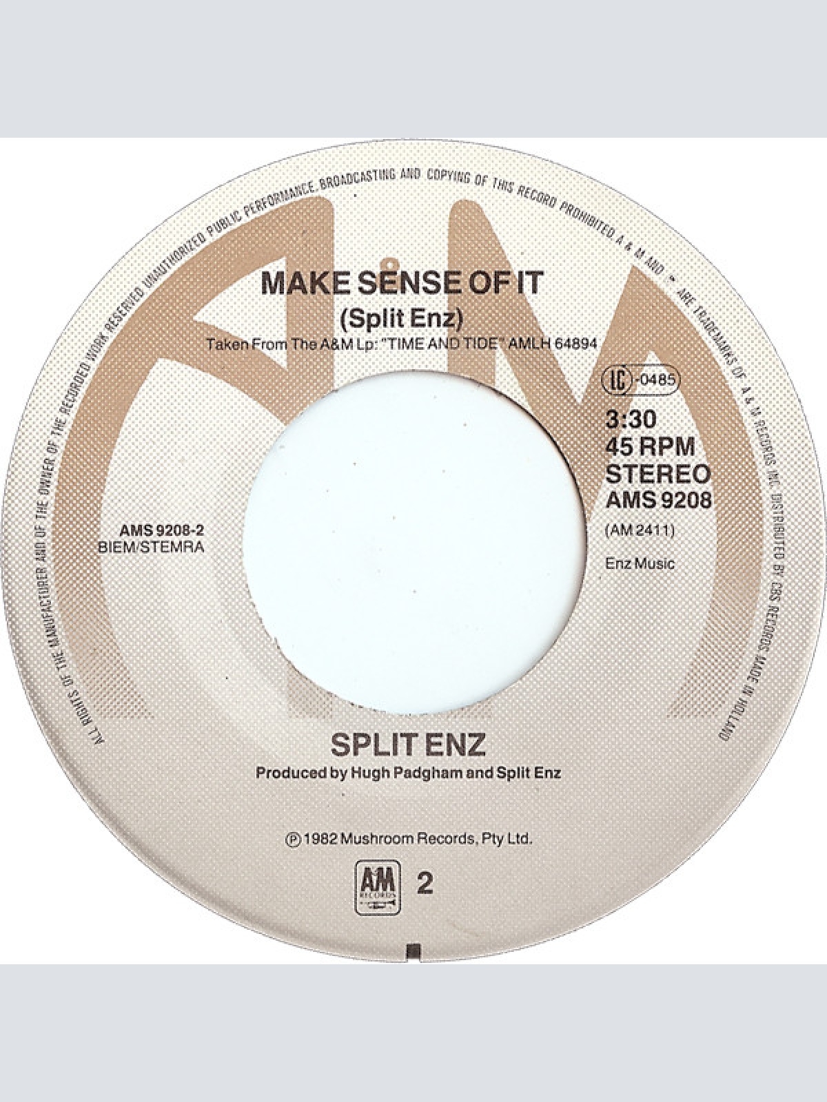 Vinyl / Split Enz - Six Months In A Leaky Boat