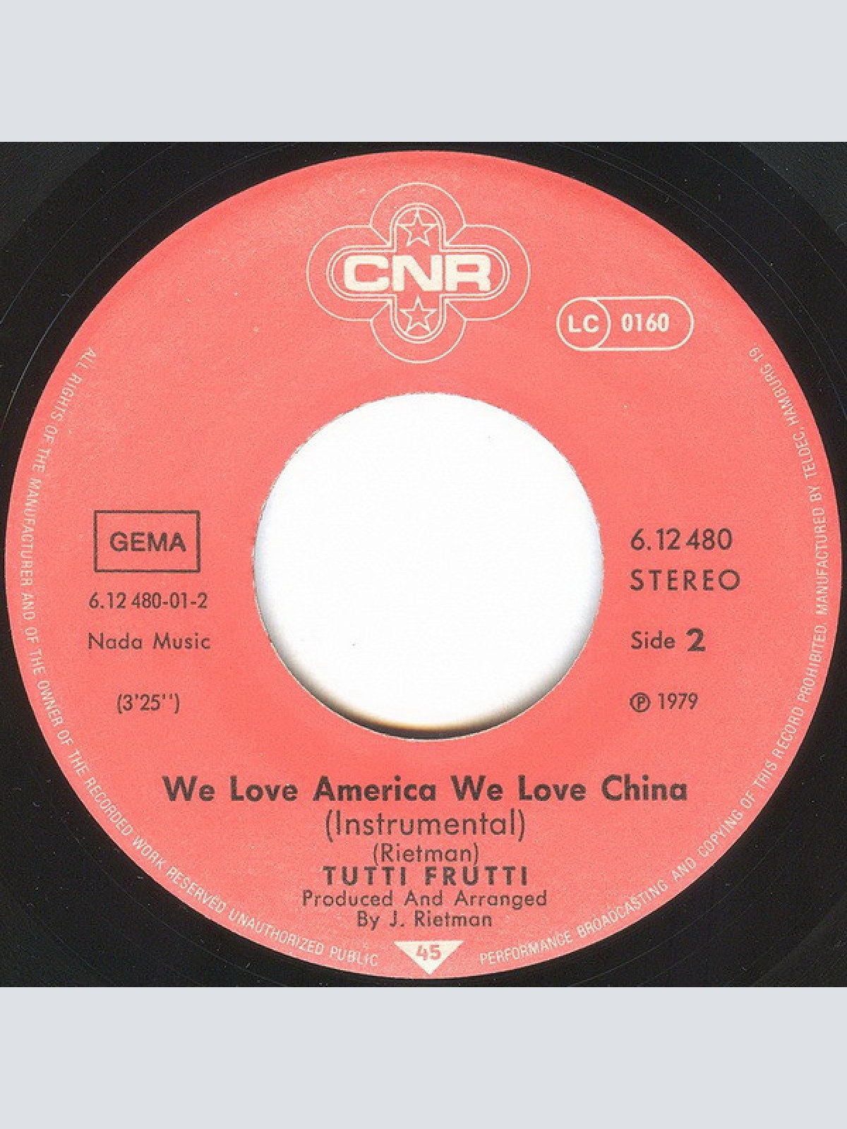 Vinyl / Tutti Frutti (6) - We Love America We Love China