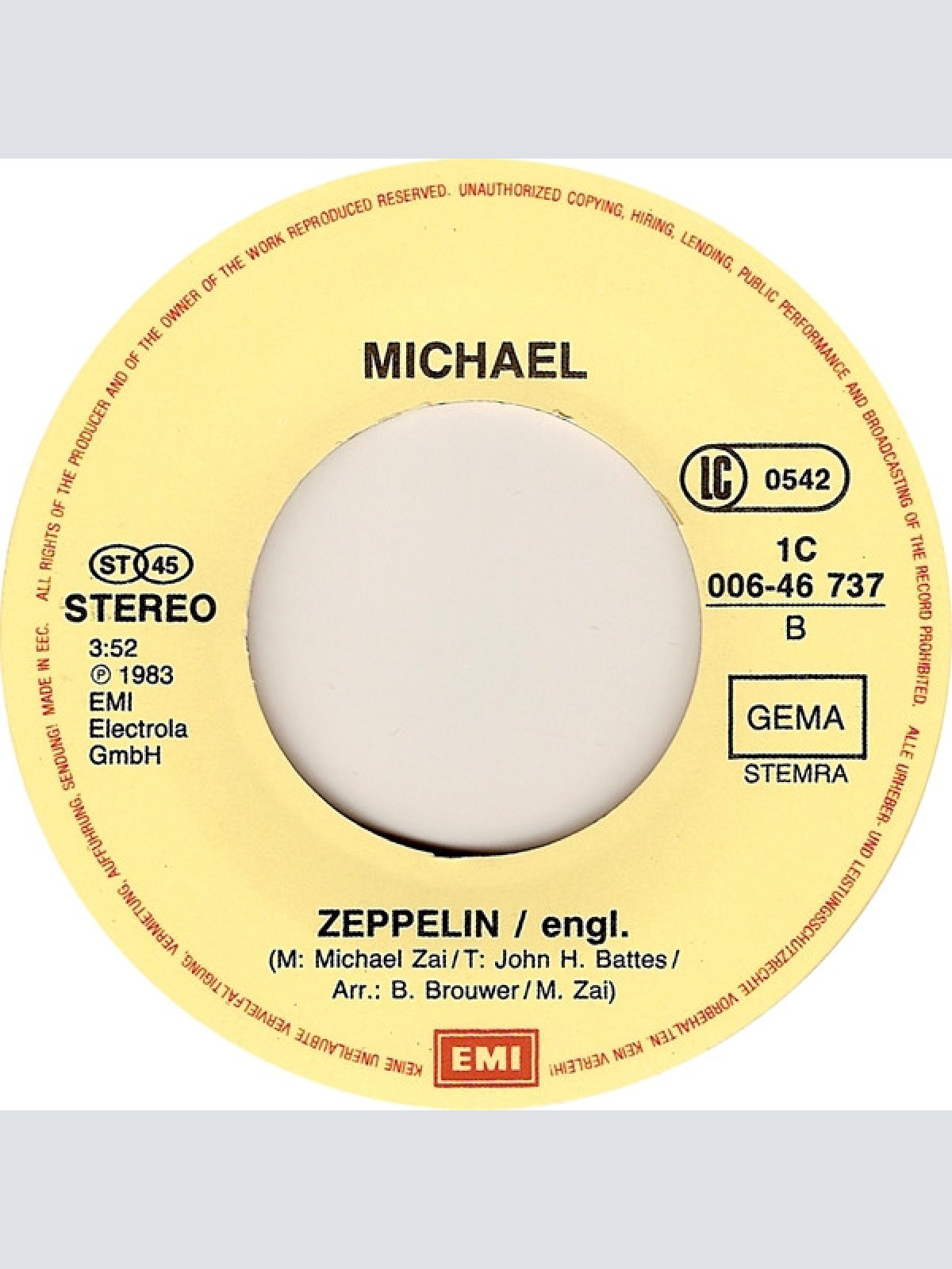 Vinyl / Michael* - Zeppelin