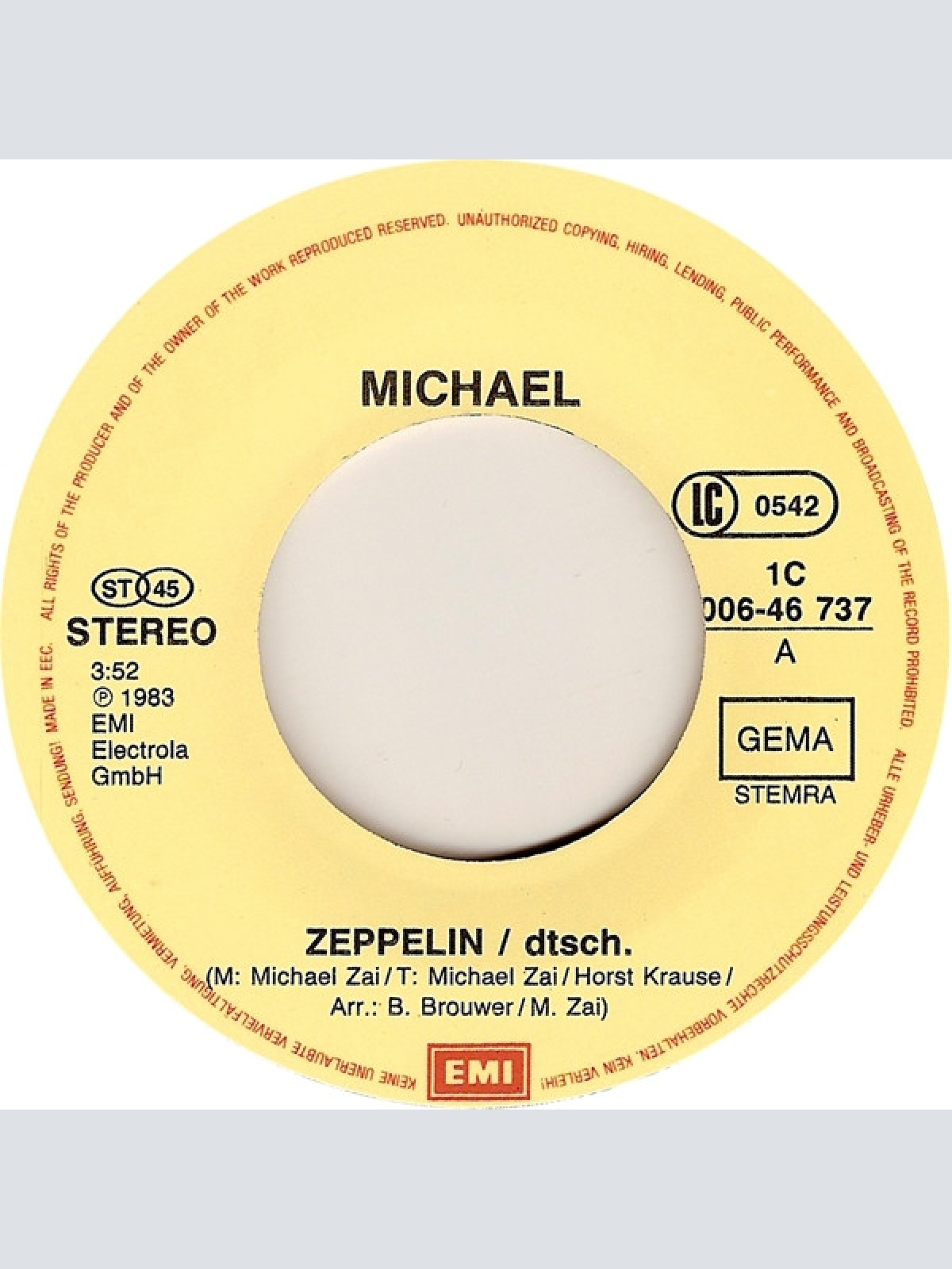 Vinyl / Michael* - Zeppelin