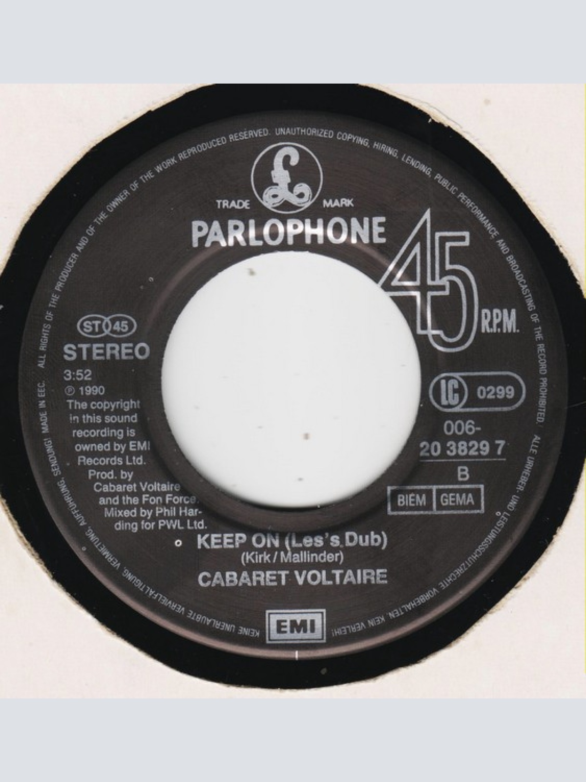 Vinyl / Cabaret Voltaire - Keep On