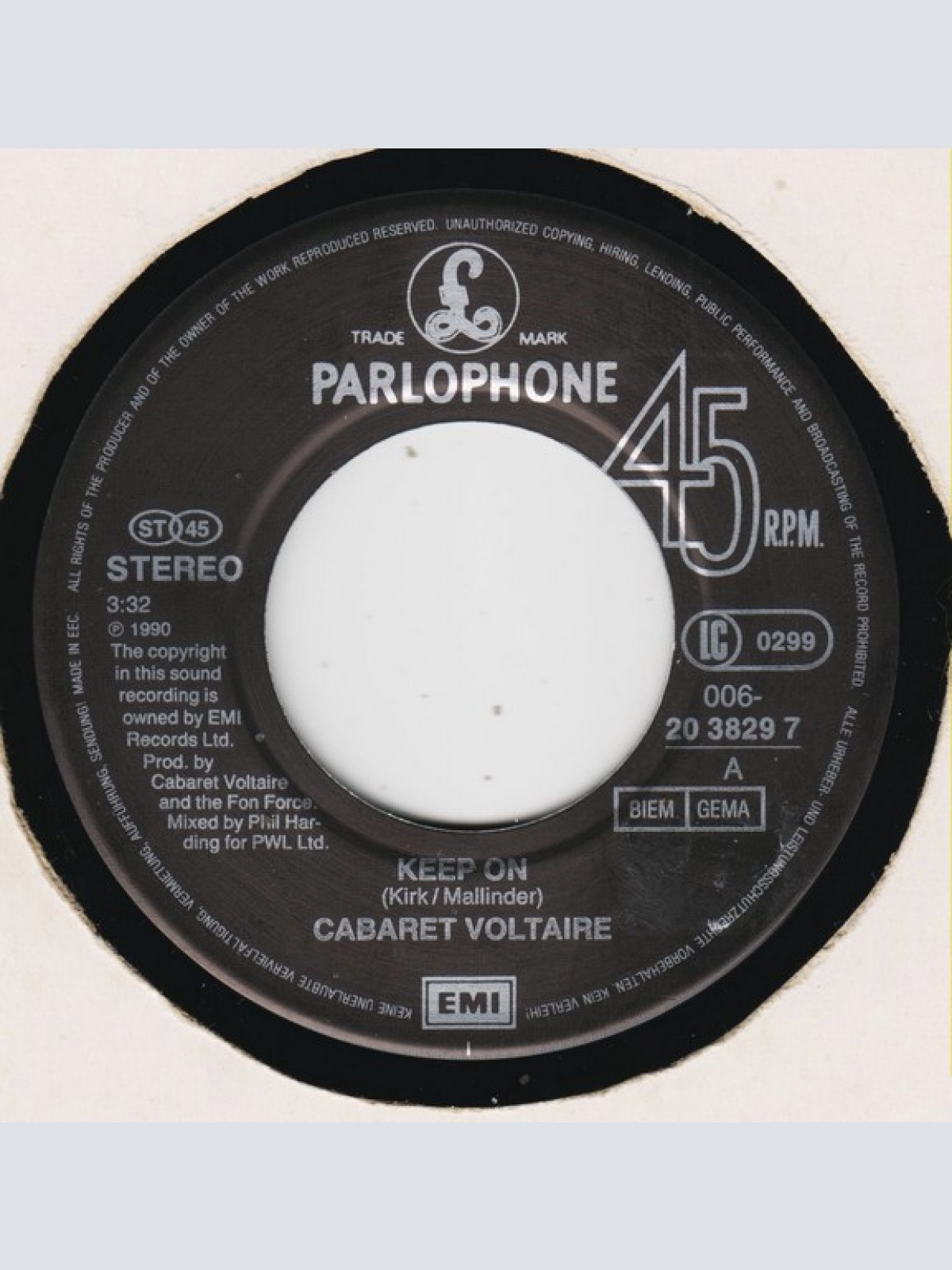 Vinyl / Cabaret Voltaire - Keep On