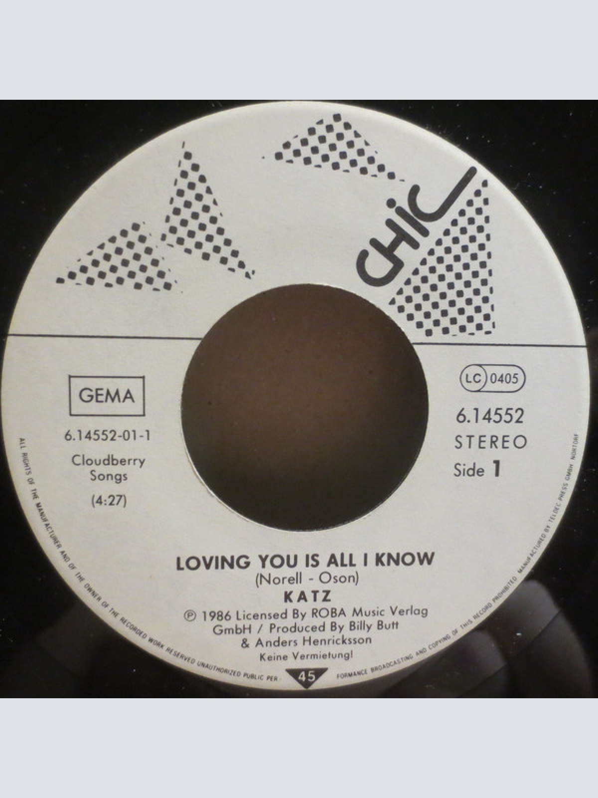 Vinyl / Katz - Loving You Is All I Know