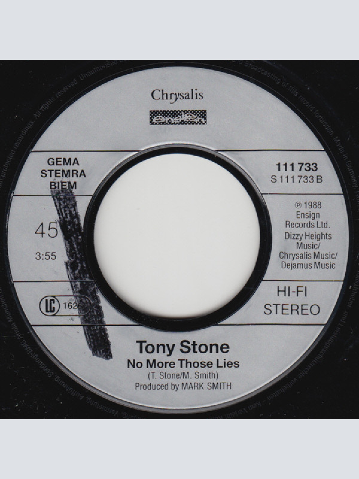 Vinyl / Tony Stone - Love Don't Come No Stronger