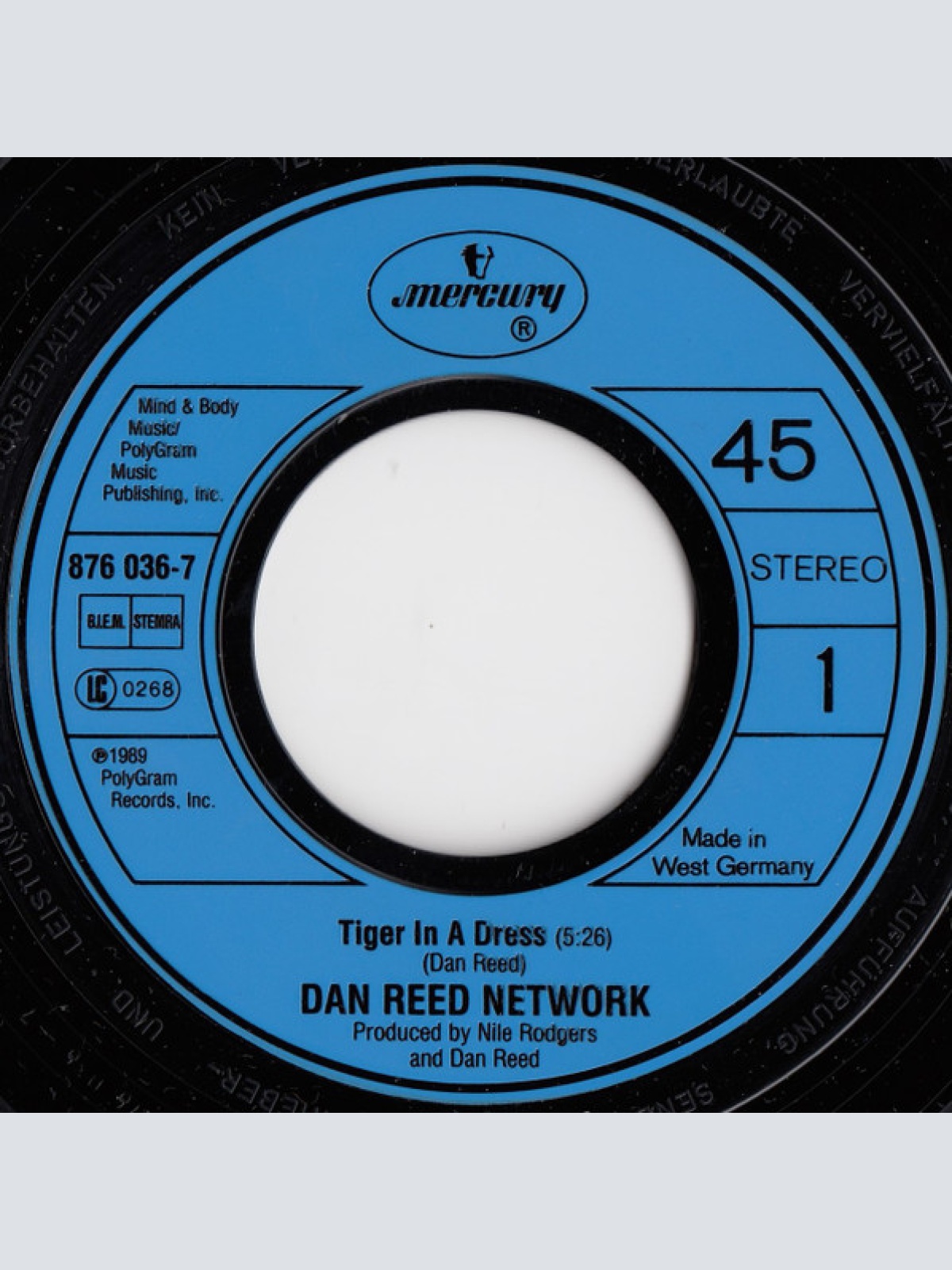 Vinyl / Dan Reed Network - Tiger In A Dress