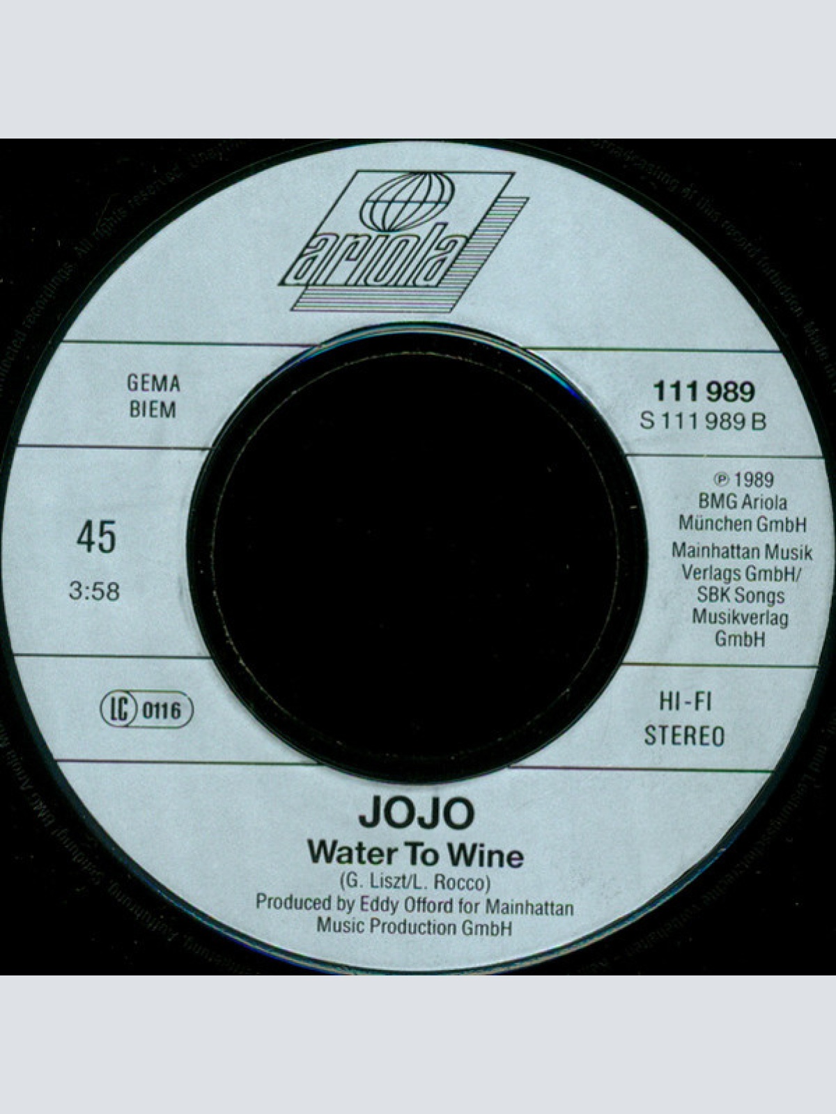 Vinyl / Jojo (5) - Extasy