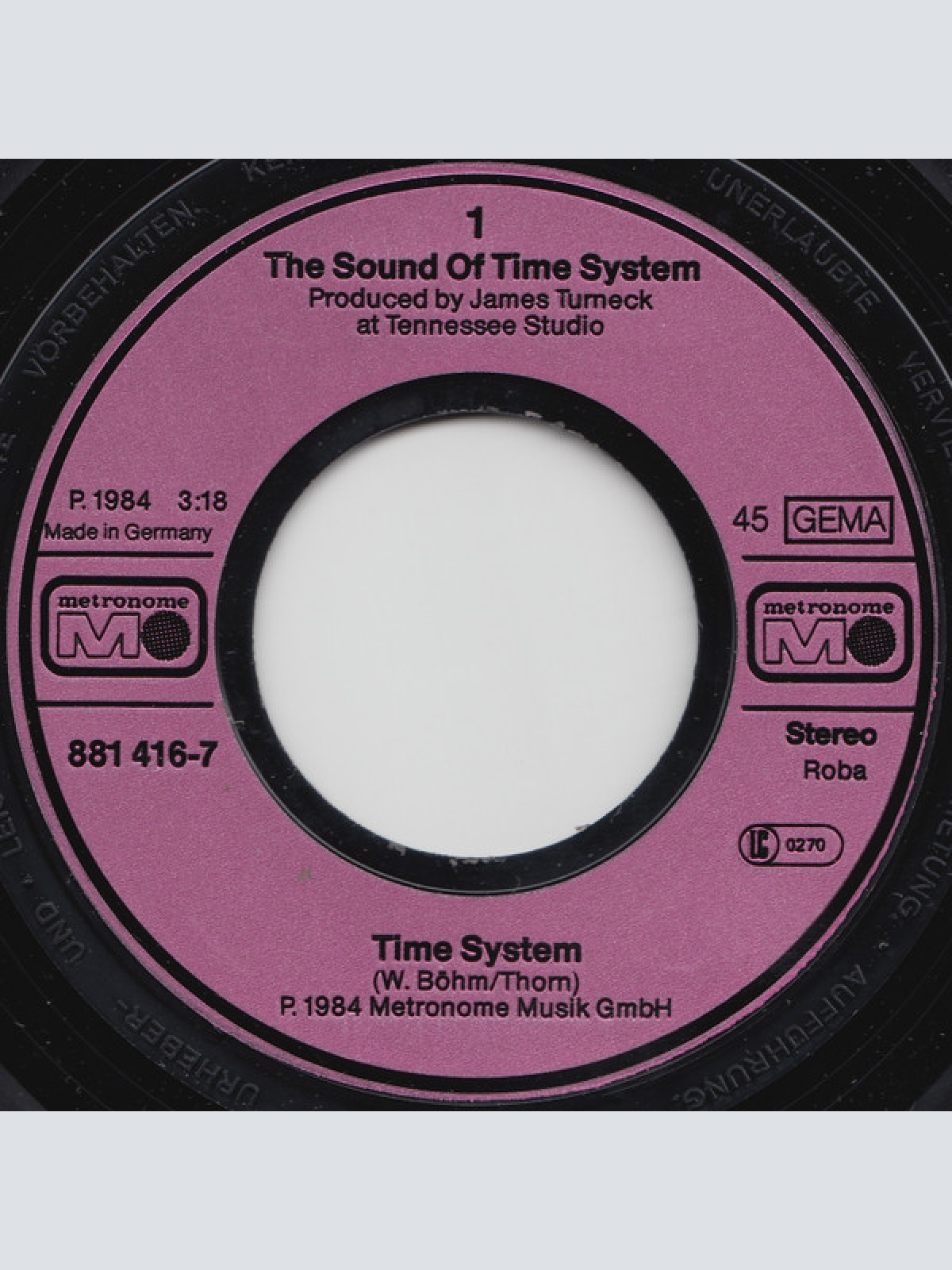Vinyl / The Sound Of Time System - Time System