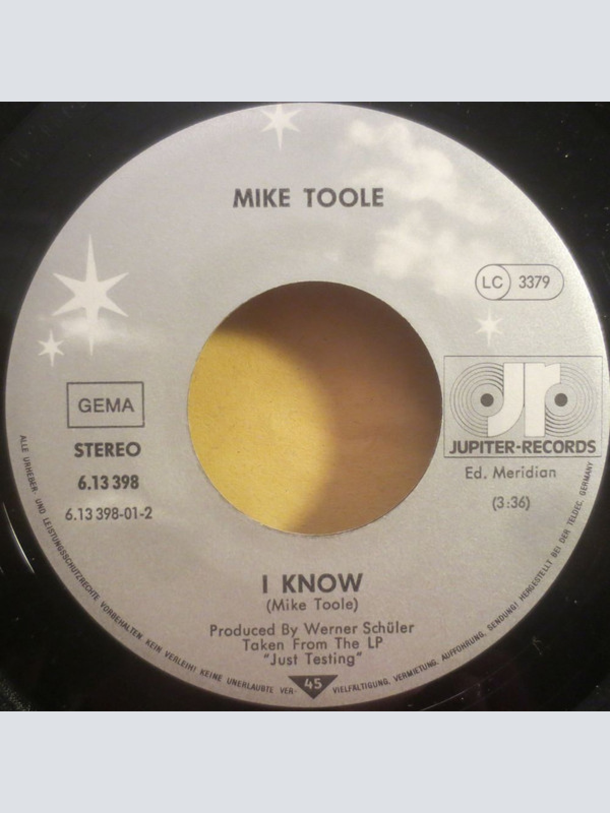 Vinyl / Mike Toole - Save Me